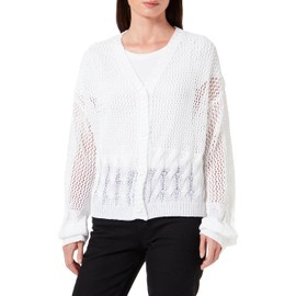 TILDEN Women's Wide Mesh Cardigan, Wool White