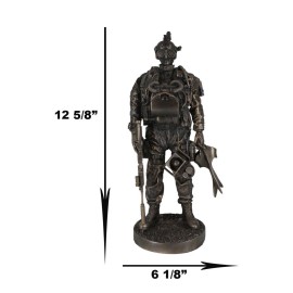 Large Military Navy Seal Statue 12.75"Tall Special Task Force Unit Soldier