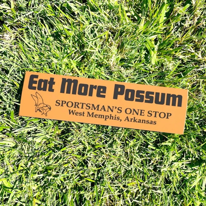 Two Bit Press Eat More POSSUM Bumper Sticker - ARKANSAS