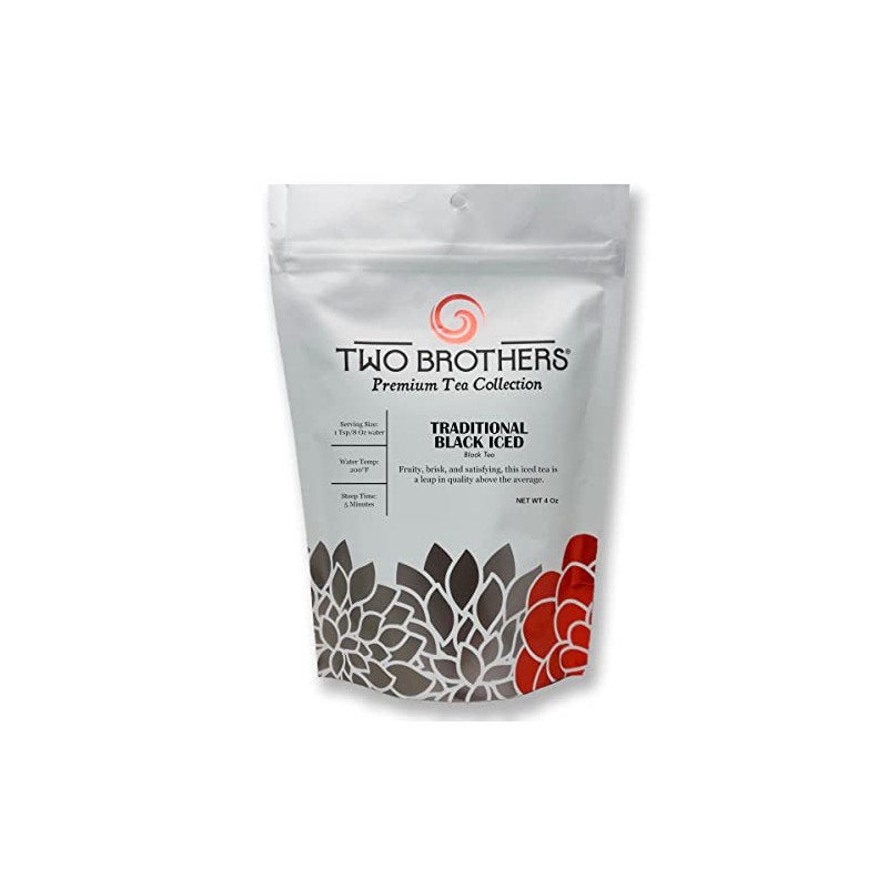 Two Brothers Coffee Roasters Premium Tea Collection Traditional Black Iced