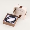 COAI CZ Pave Skull Charm Matte Onyx Stone Bracelets M