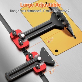Thin Rip Table Saw Jig - 3 Pulleys Thin Rip Jig for Making Repetitive Narrow Strip Cuts, Table Saw Guide Fits for 3/8“ x 3/4” U Slot and 1/4“ x 3/8” T Slot