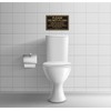 (2 PACK) Do Not Flush Sign for Bathroom, Self-adhesive Do