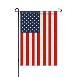 RUOKEXIN American Flags for Outside Garden Flags 12x18 Inch Double Sided 2 Ply American Flag Garden Flag US Flag Heavy Duty Outdoor Made in USA Garden Flag Yard Flags for Outside Lawn Flags