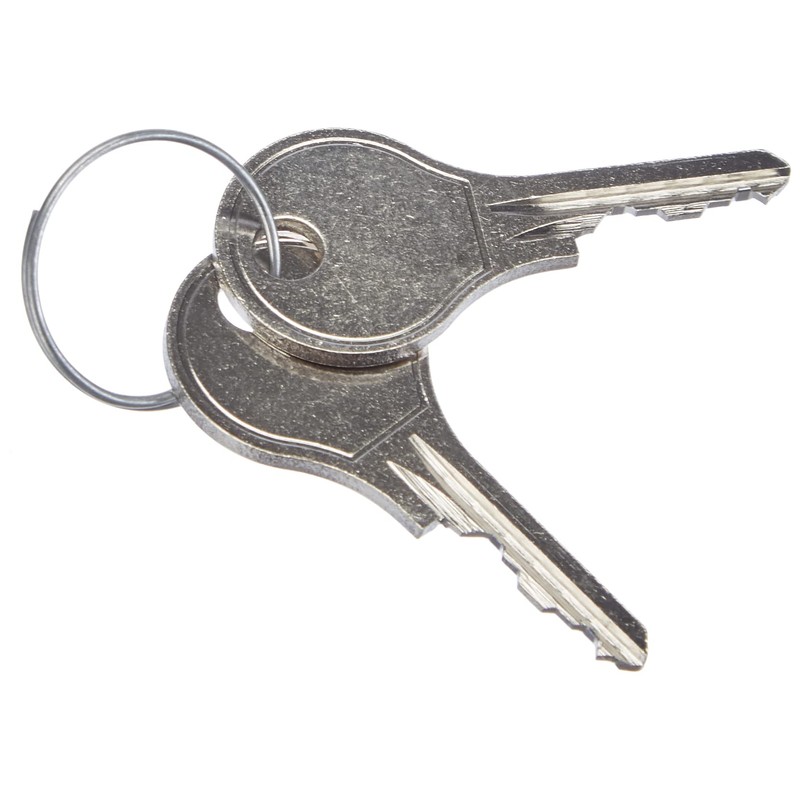 KlickFix Accessory button red with lock, black, 27.5 x 2.10