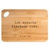 Mr. & Mrs. Panda Bambus - Schneidebrett Spruch Code Meister