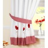 HomeSpace Direct Poppies Pencil Pleat Kitchen Pelmet 136 x 10