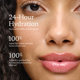 Biossance, Pro-PeptideTM Lip Perfector, squalane + peptides and hyaluronic acid treatment for lips, moisturizing daily lip balm for smooth lips, Supernova - BERRY, 1 count