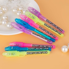 KERRT Invisible Ink Pen with UV Light Secret Message Pen Spy Pens Magic Invisible Markers Classroom Gifts for Students, Party Favors for Kids 8-12, Goodie Bag Stuffers for Kids