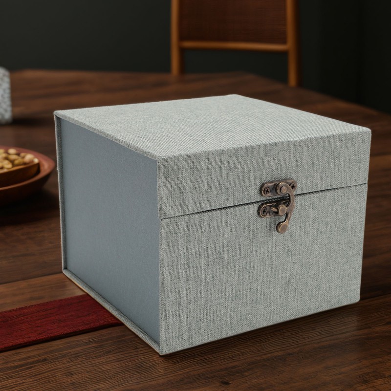 Ball Jointed Doll Head Storage Case Linen Fabric Protective Carrying