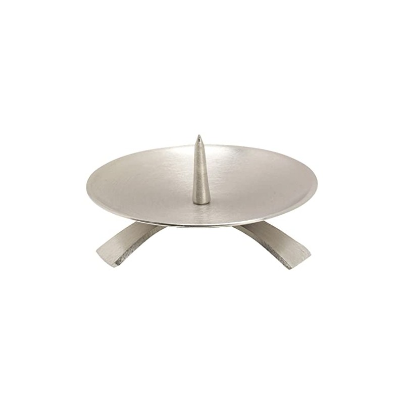 NKlaus 10713 Triangular Candlestick Diameter 11.5 cm with Pin Large