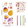 DIYDEC 120pcs Easter Cellophane Candy Bags,Bunny Egg Clear Treat Sweet