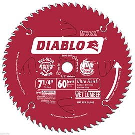 Freud D0760A 7-1 4" 60 Tooth Diablo Saw Blade NEW