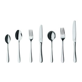 Grunwerg Windsor Soup Spoons SUSWSR, 18/10 Stainless Steel, Set of 12