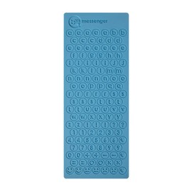 Timolino Boii Messenger Glass Bottle with PH Filter & Silicone Sleeve with Alphabet Card, 16 oz, Grey with Blue Dots