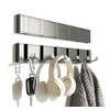 Drovalles Coat Rack Wall Mounted, 5 Retractable Pegs, Heavy Duty,