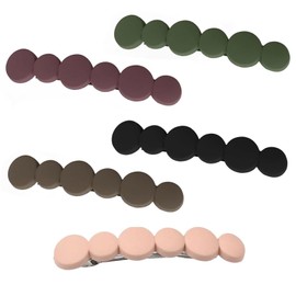 5 Stück Haarspange Französische Haarspangen Damen Dünnes Haar Clips Damen, Automatische Haarspangen Haarclips für Frauen Mädchen Dickes Haar(5 Farben)