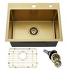 Jshozzy Gold Bar Sink, 20" x 16" Gold Drop in