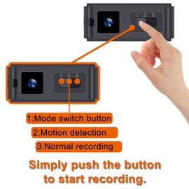 1080P HD Mini Video Camera 64GB Portable Nanny Security Camera with Motion Detection for for Home/Office Security