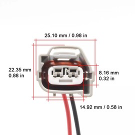 AC compressor Connector Wire Plug Pigtail Wiring harness Compatible with RAM 1500 CLASSIC 2500 4000 2014 2015 2016 2017 2018 2019 Replacement for 68140664AE