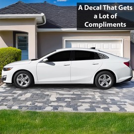 BOGAR TECH DESIGNS Precut Quarter Window Animal Leopard Print Vinyl Decal Stickers Compatible with Chevy Malibu 2019-2023, Matte Black