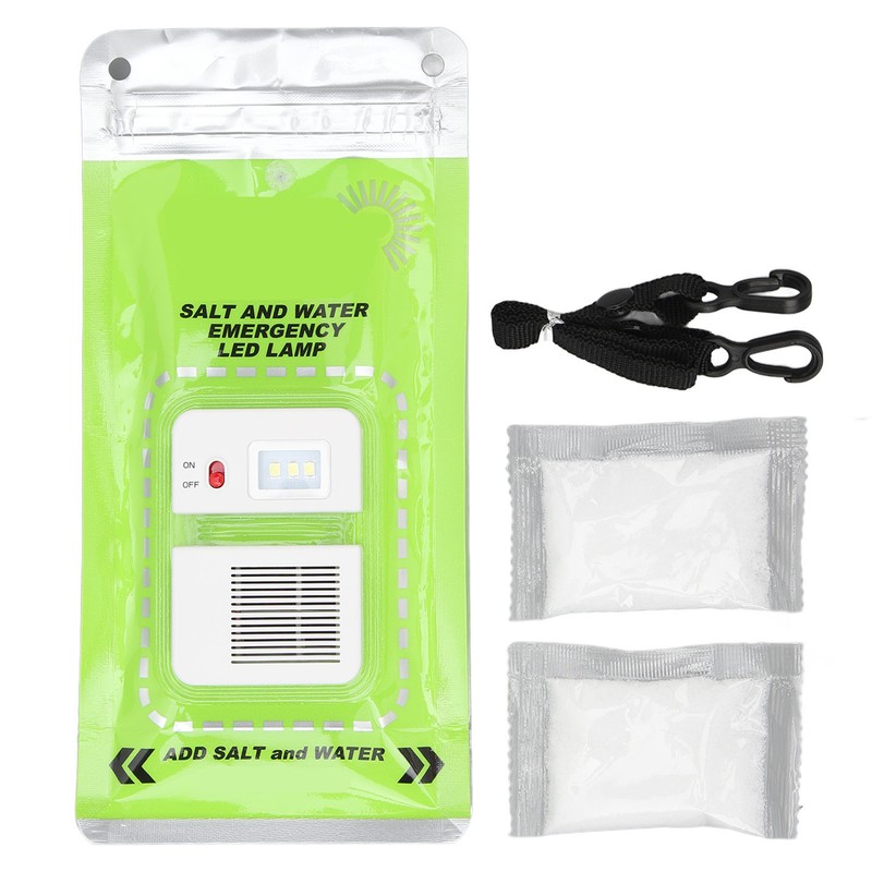 LED Foldable Salt Water Lamp Outdoor Camping Folding 3LED No