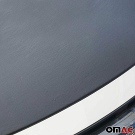 OMAC Front Hood Cover Black Vinly Bonnet Bra (Half) Stoneguard Protector for Hyundai Tucson 2016-2020
