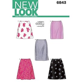 New Look Ladies Easy Sewing Pattern 6843 A Line & Straight Skirts