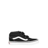 Vans Unisex Boys' Ward Mid V Trainers, (Suede/Canvas) Black/White, 38