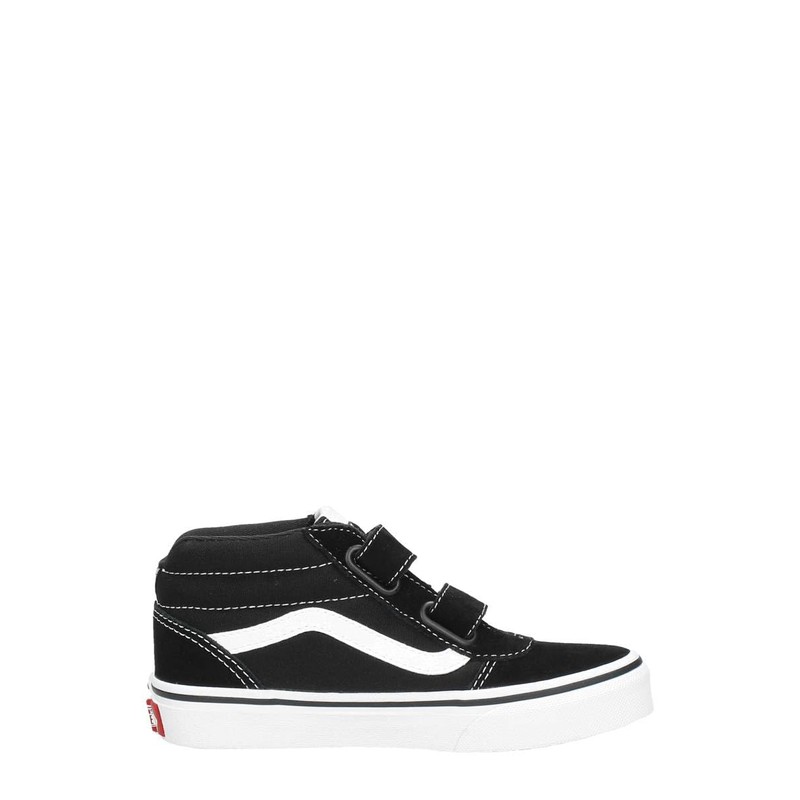 Vans Unisex Boys' Ward Mid V Trainers, (Suede/Canvas) Black/White, 38