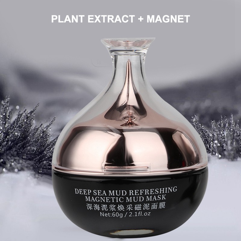 60g Black Magnetic Face Mud Mask Mineral Substance Mask Pore