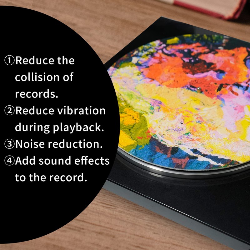 12 Inches Turntable Platter Mat Record Mat Anti-Static Slipmat for