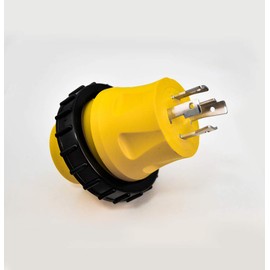 APEXSPORTS 30A RV Marine Detachable Adapters L14-30P Locking Male Plug to L5-30R Female Connector.