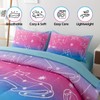 Podol 5 Pieces Gradient Cat Glitter Bedding Set for Girl