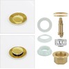 Brushed Gold Bathroom Pop up Waste with Overflow, Vessel Sink