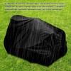 Hoypeyfiy Lawn Mower Cover Waterproof UV-proof Drawstring Protective Cover Lawnmower