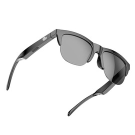 Croerma Sunglasses Bluetooth V5.3 Sunglasses Intelligent Sunglasses Glasses Call Sport Outdoor Hi-Fi Headphones Black Anti-Touch UV Technology