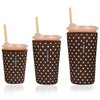 Reusable Insulated Sleeve for Iced Coffee Cup, 3-Pack Coffee Neoprene