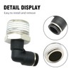 VIKKSAER 5 Pcs Hardware Male Elbow Push to Connect Fittings,