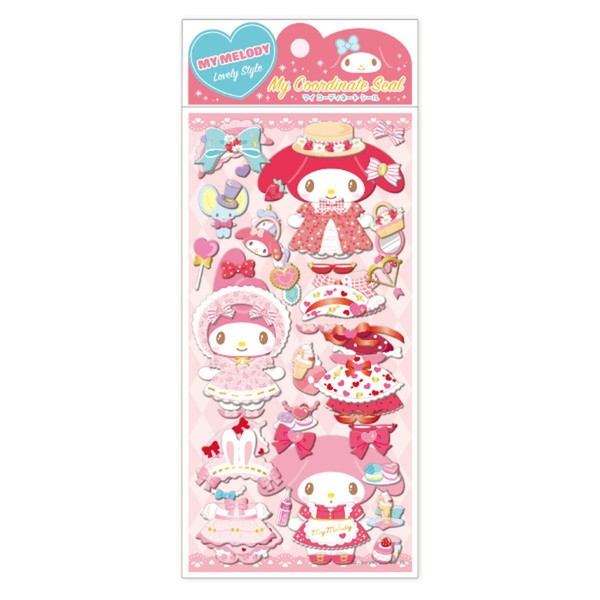 Kei Company Sanrio My Coordinate Sticker 2 My Melody Sticker/H7.7