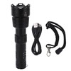Telescopic LED Flashlight High Bright USB Rechargeable Zoomable Flashlights IPX4