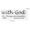Floor Sticker, Removable Modern Letters Proverbs Bible Verse Wall Art