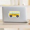 CafePress 1ST Grade School Bus Medium Die Cut Sticker, 5.75"