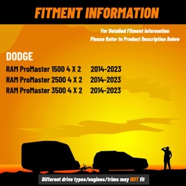 SSR-313-40 Rear Suspension Enhancement System Blue | Bump Stop Fit for Dodge RAM ProMaster 1500 2500 3500 4 X 2 (2014-2023) Yellow | Rear Suspension Helper Springs | Rear Leaf Spring Suspension Kit