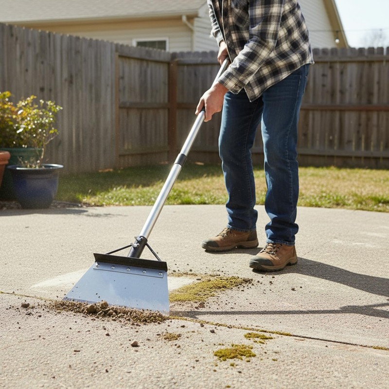 WHLZYEVA Flat Shovel, 60in Heavy Duty Garden Shovel with Long