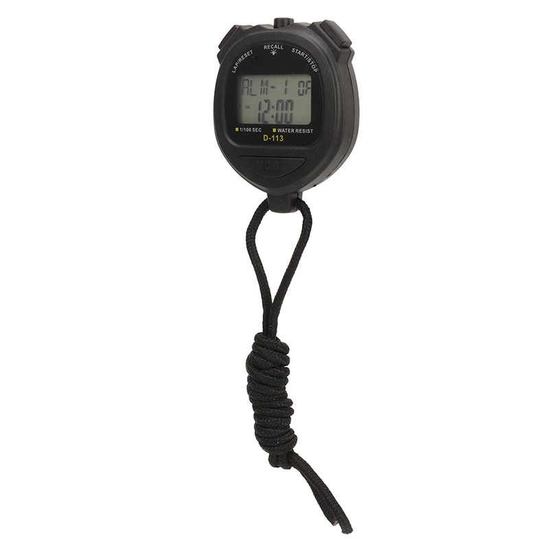 Digital Stopwatch 60 Lap Memory Split Sport Timer Waterproof with