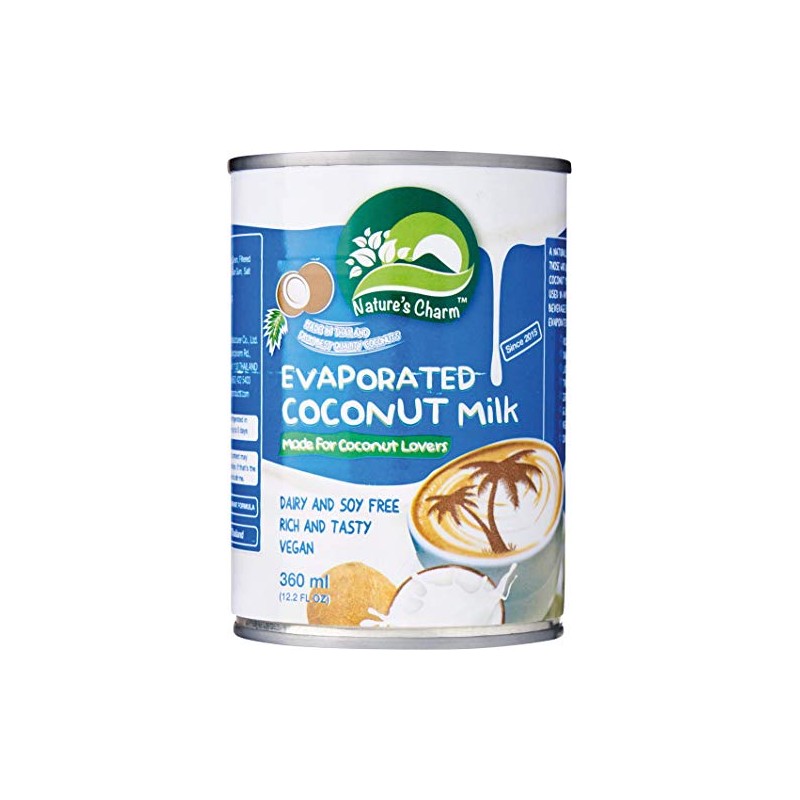 Nature's Charm Evaporated Coconut Milk, 0g Trans Fat, Vegan Friendly,
