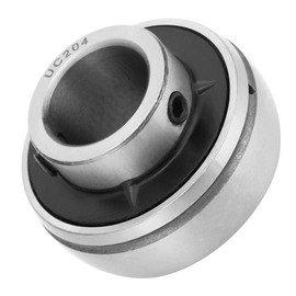 UC204 1Pcs Plated Pillow Block Inner Ball Mounted Bearing 20mm / 0.8in Inner Dia, 47mm / 1.9in Outer Dia