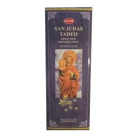 HEM Incienso Hexagonal San Judas C/6 Tubos C/20 Varitas C/u