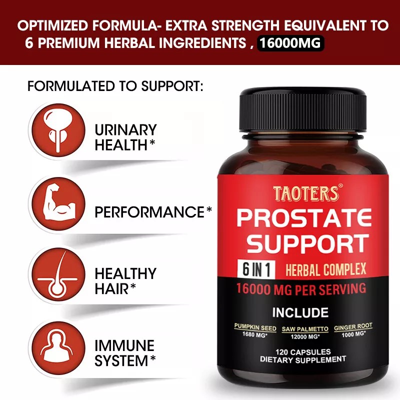 TAOTERS Prostate Support Supplement Supports Hair Growth & Prostate Health